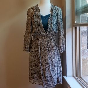 🥠Calypso long sleeve floral wrap dress with camis